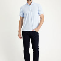 Dark Navy Blue Slim Fit Stretch Canvas / Chino Trousers