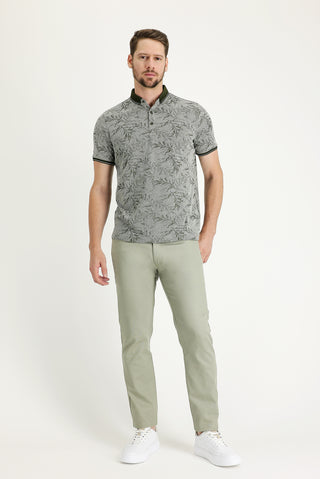  Açık Haki 7 Drop Slim Fit Dar Kesim Likralı Kanvas / Chino Pantolon
