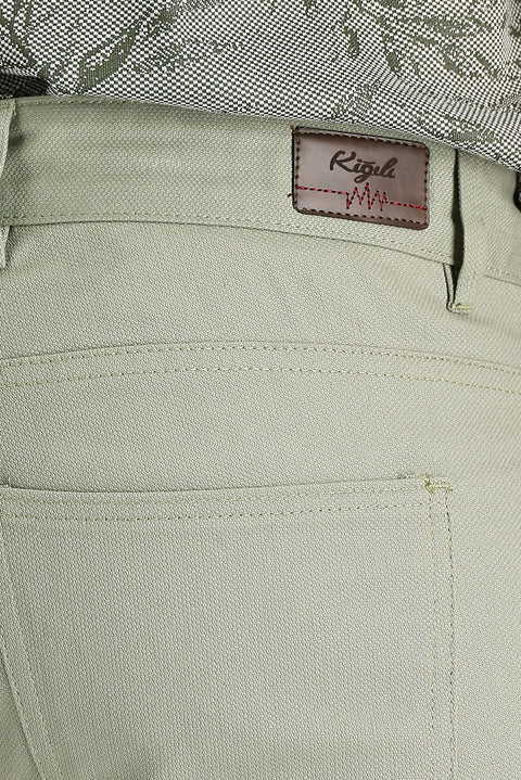Açık Haki Slim Fit Dar Kesim Likralı Kanvas / Chino Pantolon