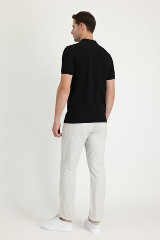  Ekru 7 Drop Slim Fit Dar Kesim Likralı Kanvas / Chino Pantolon