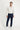 Orta Lacivert Slim Fit Dar Kesim Likralı Kanvas / Chino Pantolon