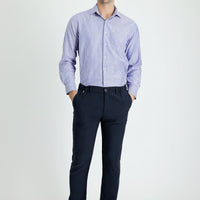 Orta Lacivert Slim Fit Dar Kesim Kanvas / Chino Pantolon