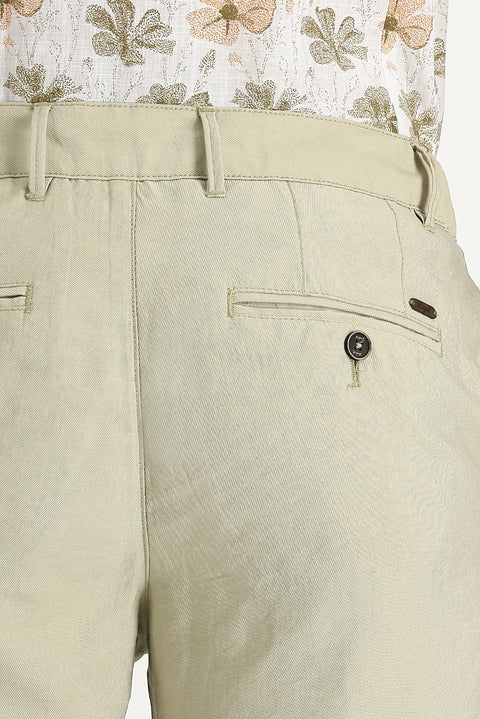 Orta Bej Slim Fit Dar Kesim Kanvas / Chino Pantolon