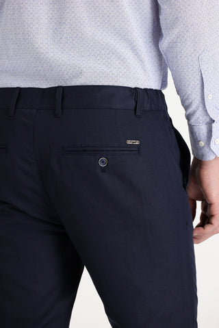  Orta Lacivert 6 Drop Regular Fit Standart Kesim Kanvas / Chino Keten Pantolon