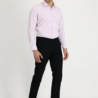Siyah Regular Fit Standart Kesim Likralı Kanvas / Chino Pantolon