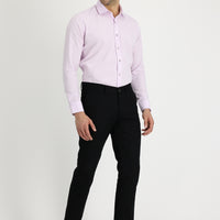 Siyah Regular Fit Likralı Kanvas / Chino Pantolon