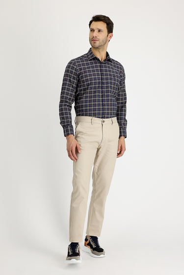  Açık Bej Regular Fit Likralı Kanvas / Chino Pantolon