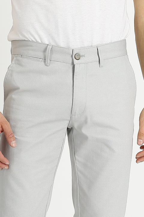 Sand Slim Fit Stretchy Canvas / Chino Trousers