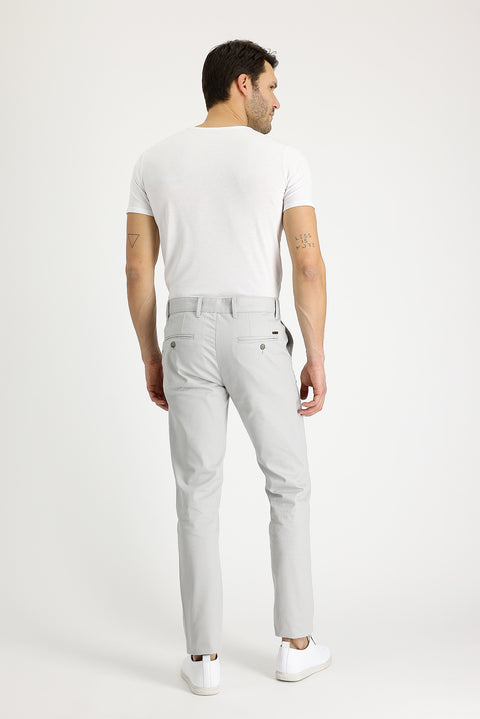 Sand Slim Fit Stretchy Canvas / Chino Trousers
