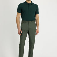 Yağ Yeşili-Olive Regular Fit Standart Kesim Likralı Kanvas / Chino Pantolon