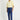 Koyu Lacivert Slim Fit Dar Kesim Beli Lastikli İpli Çizgili Keten Pantolon