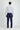 Orta Lacivert Slim Fit Dar Kesim Yünlü Klasik Kumaş Pantolon