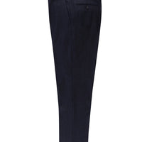 Orta Lacivert 4 Drop Relaxed Fit Rahat Kesim Yünlü Klasik Kumaş Pantolon