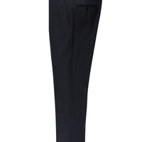 Dark Navy 6 Drop Regular Fit Standard Cut Classic Wool Fabric Trousers