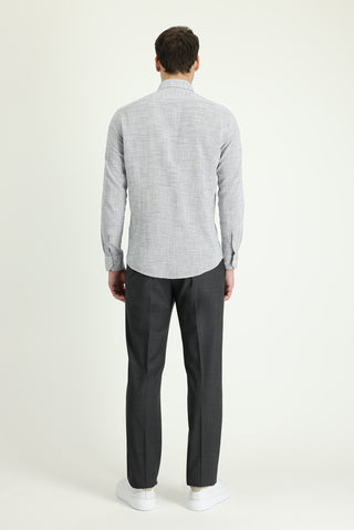  Orta Antrasit Regular Fit Yünlü Klasik Kumaş Pantolon