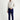 Açık Lacivert Regular Fit Desenli Likralı Kanvas / Chino Pantolon