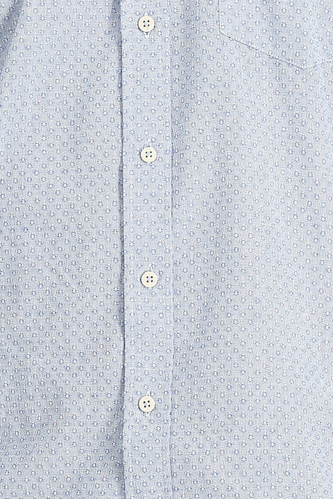 Mavi Uzun Kol Relaxed Fit Rahat Kesim Desenli Gömlek