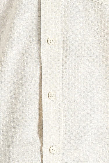  Açık Bej Uzun Kol Relaxed Fit Rahat Kesim Desenli Gömlek