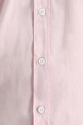  Toz Pembe Uzun Kol Slim Fit Dar Kesim Pamuk Gömlek