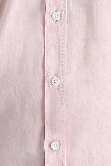 Toz Pembe Uzun Kol Slim Fit Dar Kesim Pamuk Gömlek