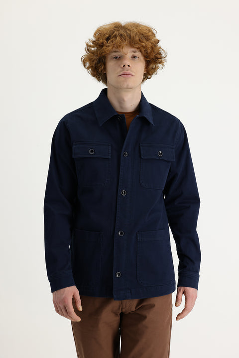 Aviator Blue Slim Fit Shacket Shirt/Jacket