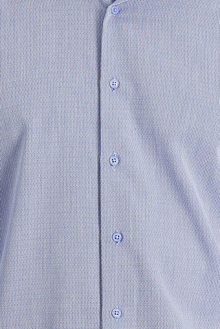  Koyu Mavi  Uzun Kol Slim Fit Dar Kesim Klasik Desenli Pamuklu Kolay Ütülenebilir Gömlek