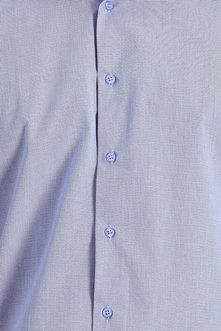  Koyu Mavi  Uzun Kol Slim Fit Dar Kesim Klasik Desenli Pamuklu Kolay Ütülenebilir Gömlek