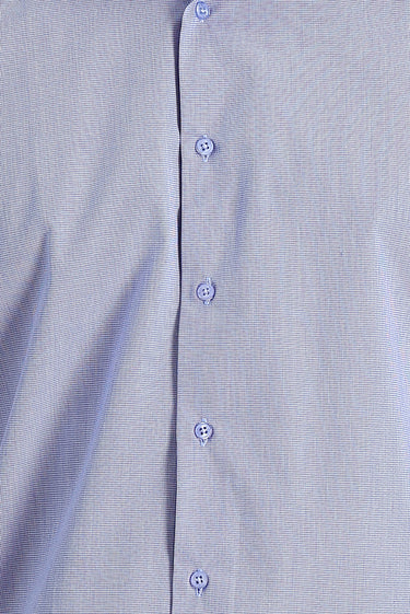  Koyu Mavi  Uzun Kol Slim Fit Dar Kesim Klasik Desenli Pamuklu Kolay Ütülenebilir Gömlek