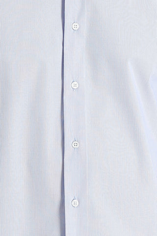  Açık Mavi Uzun Kol Slim Fit Dar Kesim Klasik Desenli Pamuklu Kolay Ütülenebilir Gömlek