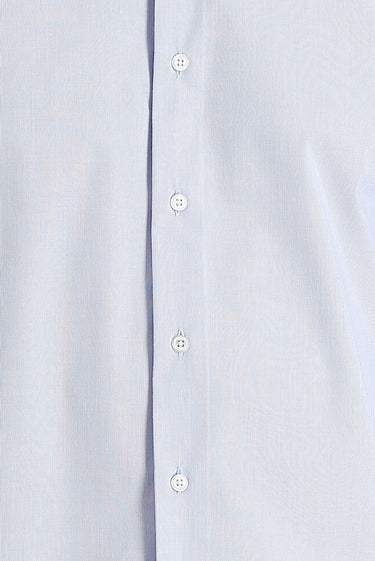  Açık Mavi Uzun Kol Slim Fit Dar Kesim Klasik Desenli Pamuklu Kolay Ütülenebilir Gömlek