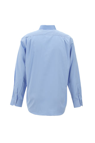  Açık Mavi Uzun Kol Klasik Pamuk Gömlek