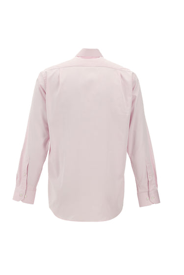 Pembe Uzun Kol Klasik Pamuk Gömlek