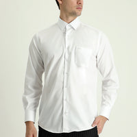 Beyaz Uzun Kol Non Iron Klasik Pamuklu Gömlek