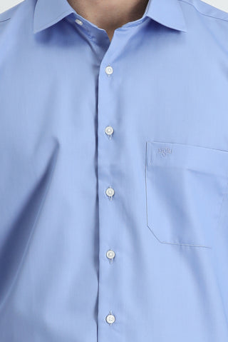  Gök Mavisi Uzun Kol Non Iron Gömlek-Ki??l?