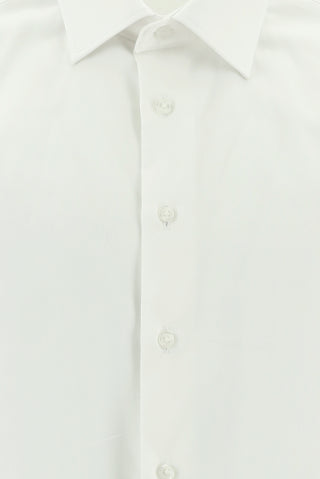  Beyaz Uzun Kol Slim Fit Dar Kesim Klasik Pamuk Gömlek