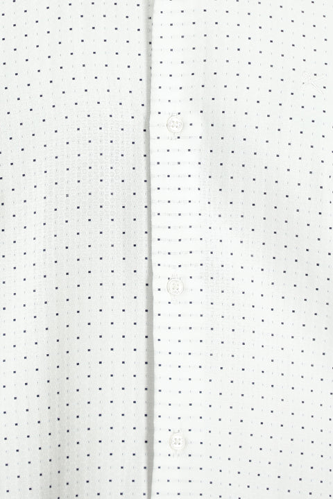 Siyah Uzun Kol Regular Fit Desenli Gömlek