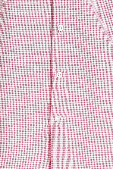 Şeker Pembe Kısa Kol Regular Fit Ekose Gömlek