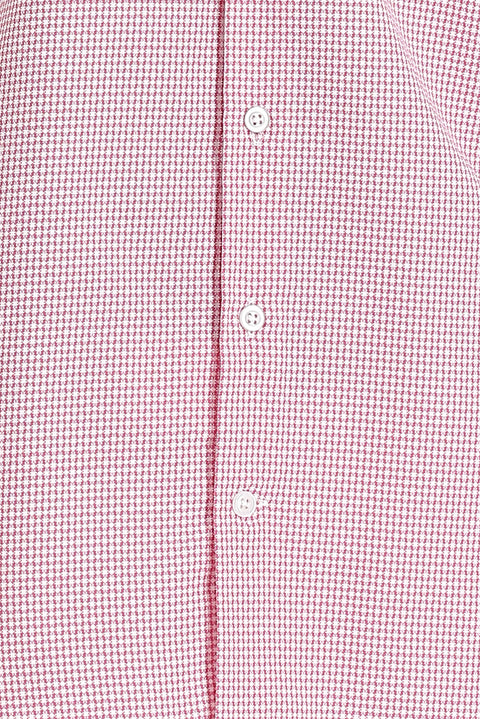 Şeker Pembe Kısa Kol Regular Fit Ekose Gömlek