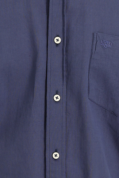 İndigo Kısa Kol Regular Fit Pamuk Gömlek