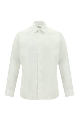  Beyaz Uzun Kol Slim Fit Dar Kesim Klasik Pamuk Gömlek