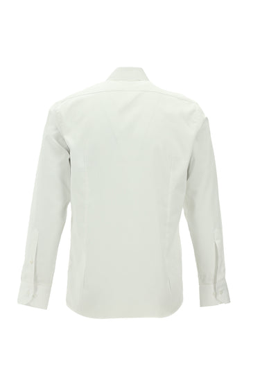  Beyaz Uzun Kol Slim Fit Dar Kesim Klasik Pamuk Gömlek