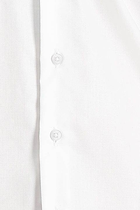 Beyaz Uzun Kol Slim Fit Dar Kesim Non Iron Pamuklu Gömlek