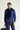 Koyu Lacivert Uzun Kol Slim Fit Dar Kesim Klasik Non Iron Saten Pamuklu Gömlek