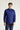 Koyu Lacivert Uzun Kol Slim Fit Dar Kesim Klasik Non Iron Saten Pamuklu Gömlek