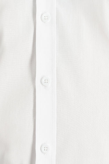  Beyaz Uzun Kol Super Slim Fit Ekstra Dar Kesim Klasik Gömlek