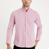 Sugar Pink Long Sleeve Slim Fit Narrow Cut Shirt