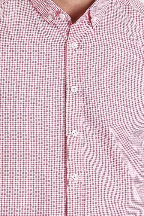 Sugar Pink Long Sleeve Slim Fit Narrow Cut Shirt