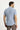 Mavi Kısa Kol Slim Fit Dar Kesim Ekose Pamuklu Gömlek