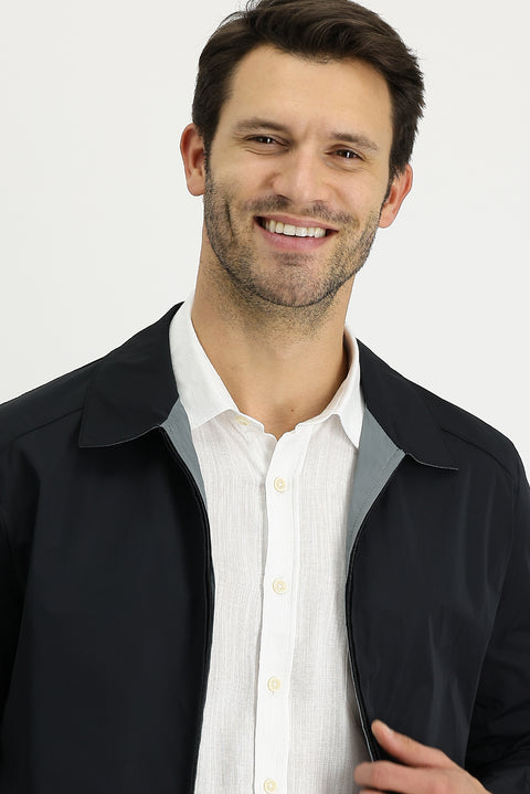 Siyah Mevsimlik Çift Taraflı Mont