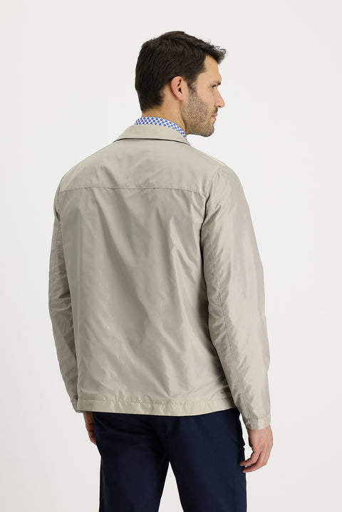 Orta Lacivert Slim Fit Dar Kesim Mevsimlik Çift Taraflı Mont